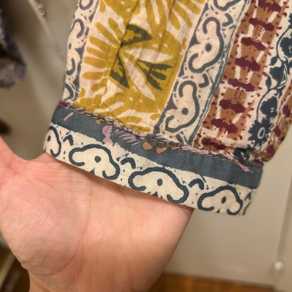 Free People Batwing Sleeve Bohemian Blouse - Picture 6 of 8